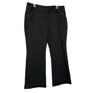 Alfani Women Size 14 Bootcut Career‎ Dress Pants Control Panel Black Zip
